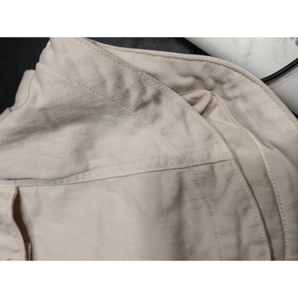 Prairie Underground Cotton Canvas Vest Size Small Cream Asymmetrical Zip Chore - Picture 12 of 12